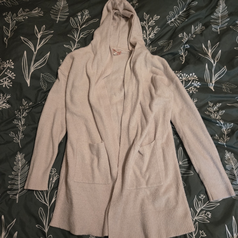 White cardigan